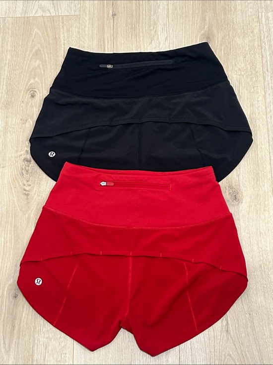 lululemon athletica Pants - lululemon athletica Women’s Performance Shorts cut outliner Black & Red